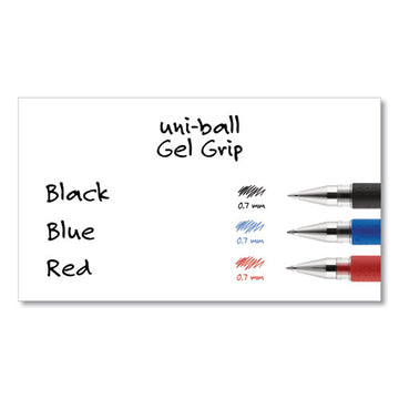 uni-ball® Signo Grip Gel Pen, Stick, Medium 0.7 Mm, Blue Ink, Silver-blue Barrel, Dozen freeshipping - TVN Wholesale
